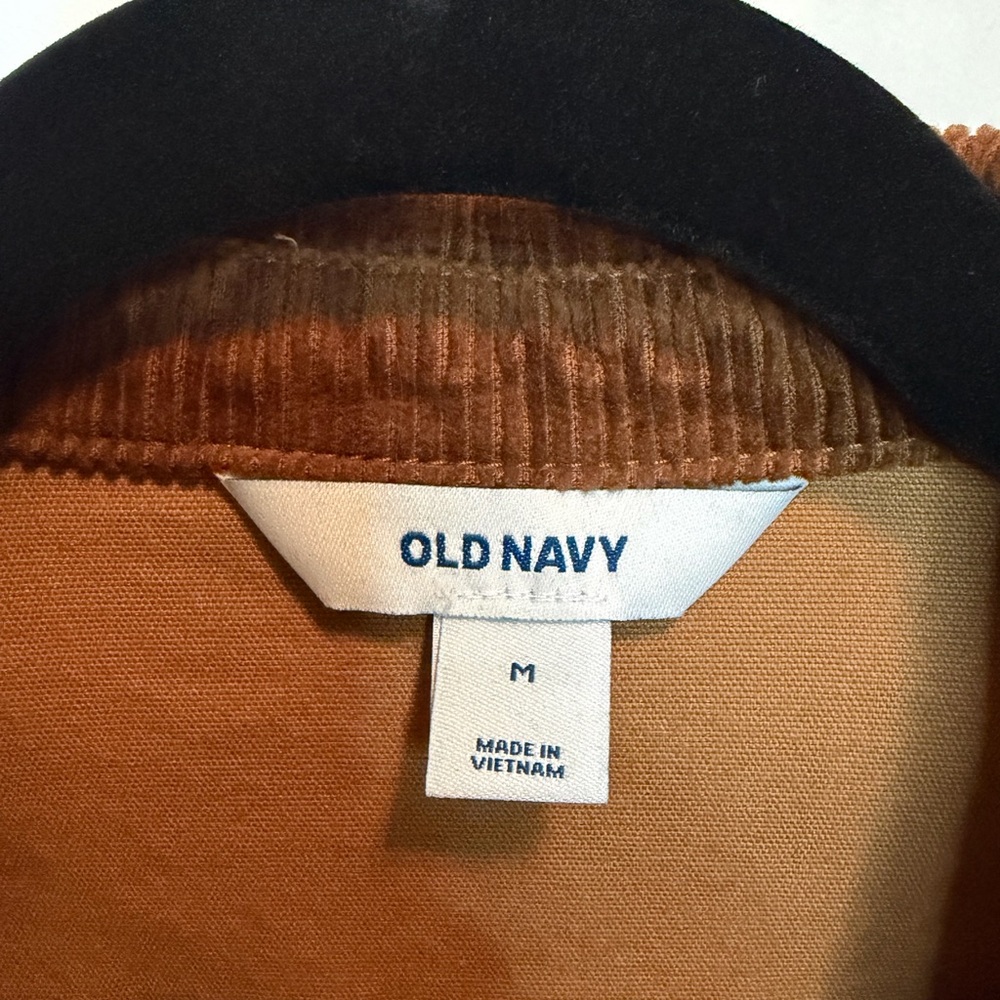 Old Navy Tan Canvas/Barn Jacket with Corduroy Collar - Picture 8 of 13